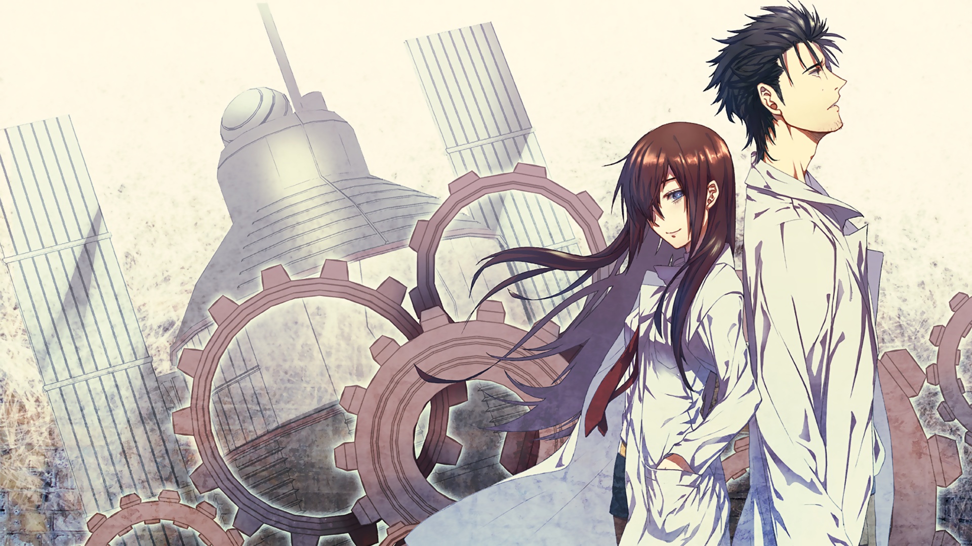 Steins;Gate - Kurisu Makise & Rintaro Okabe - HD Wallpaper