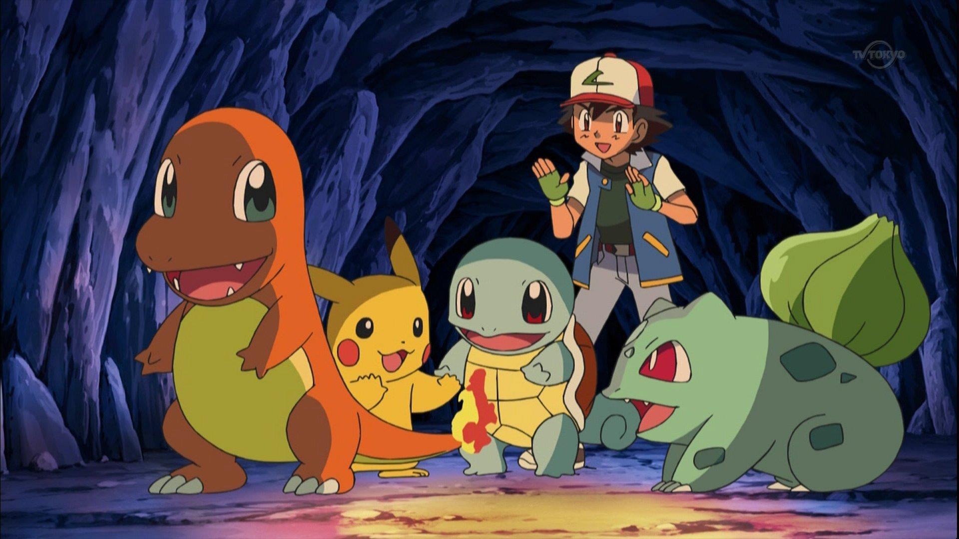 Pokemon: Ash Ketchum and his team wallpaper
